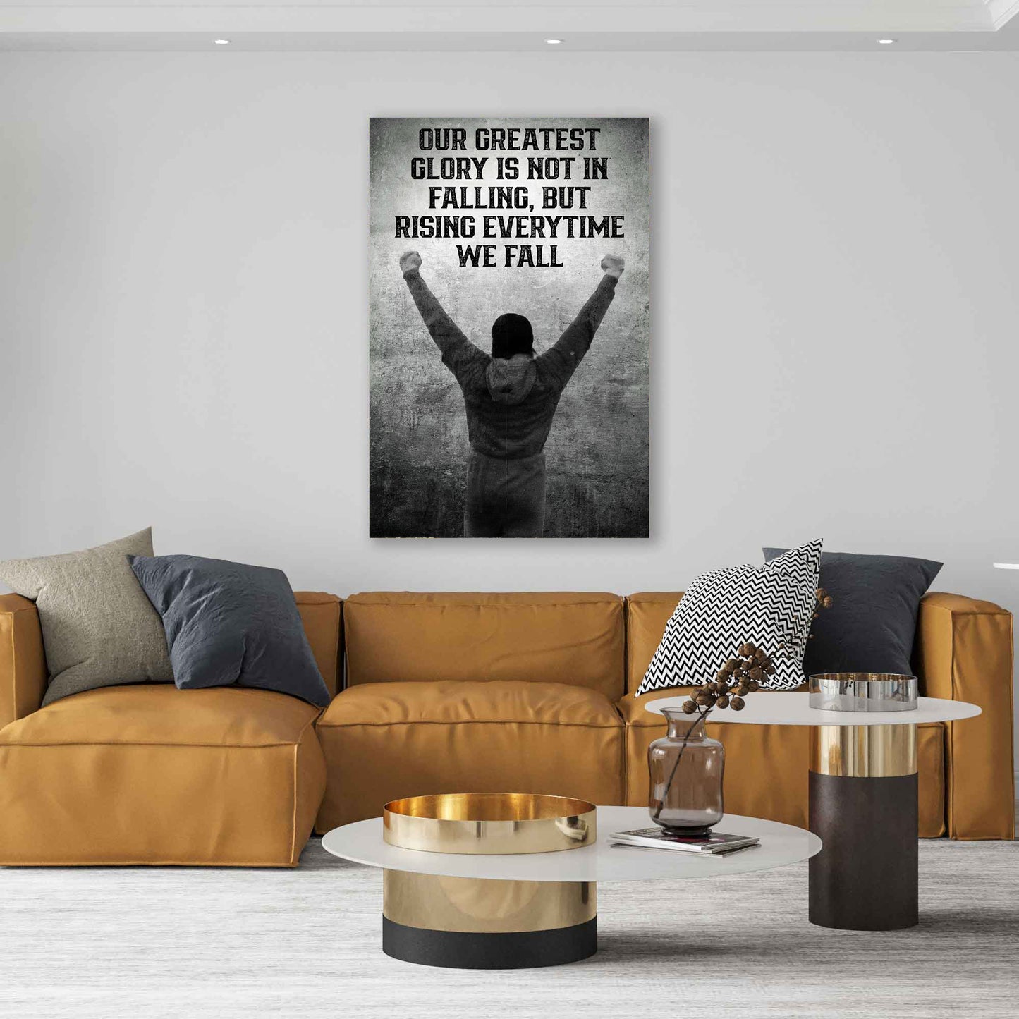 Wandbild Motivation Boxer Zitate Sport und Mindset