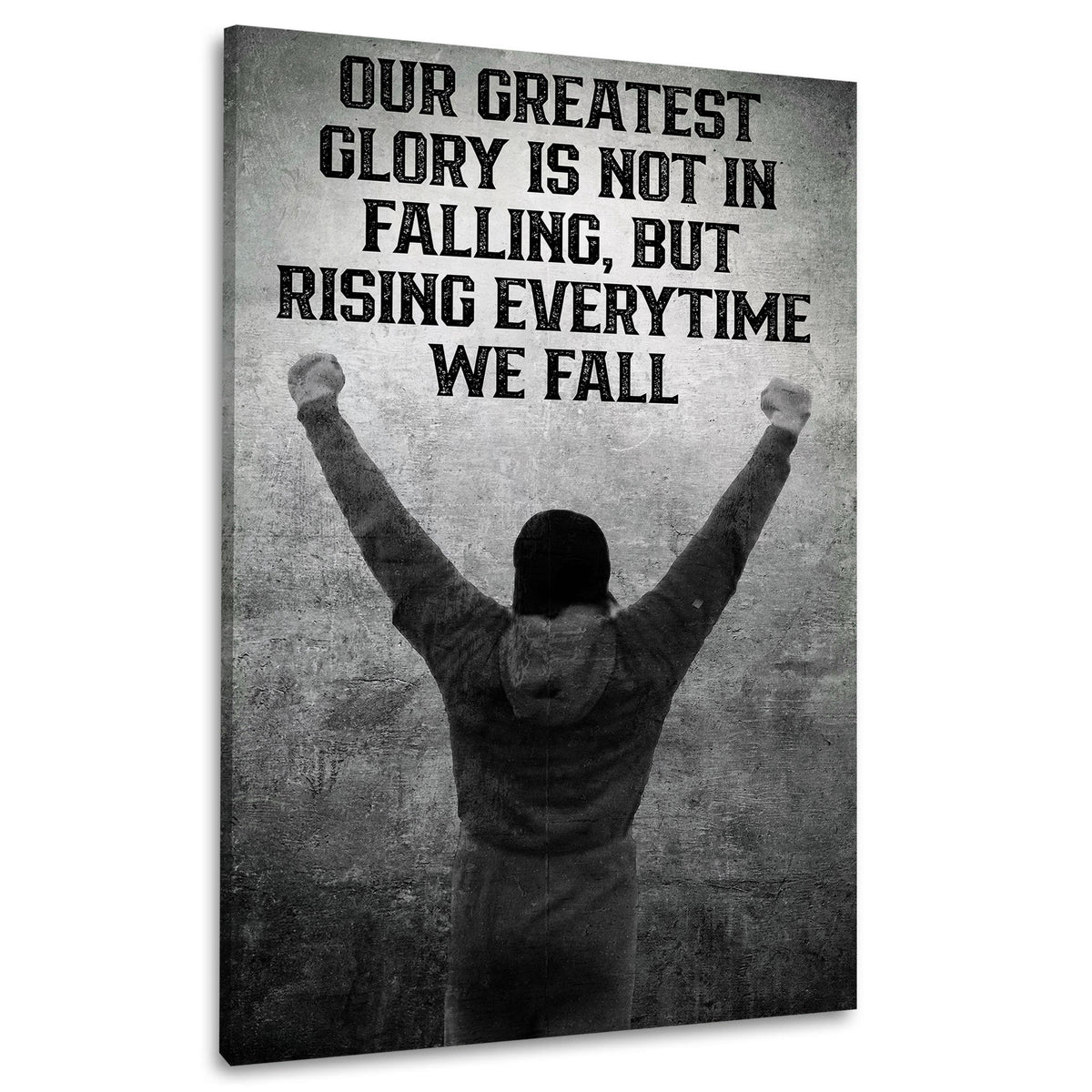Rising Every Time Zitat – Wandbild