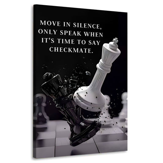 Wandbild Motivation Checkmate