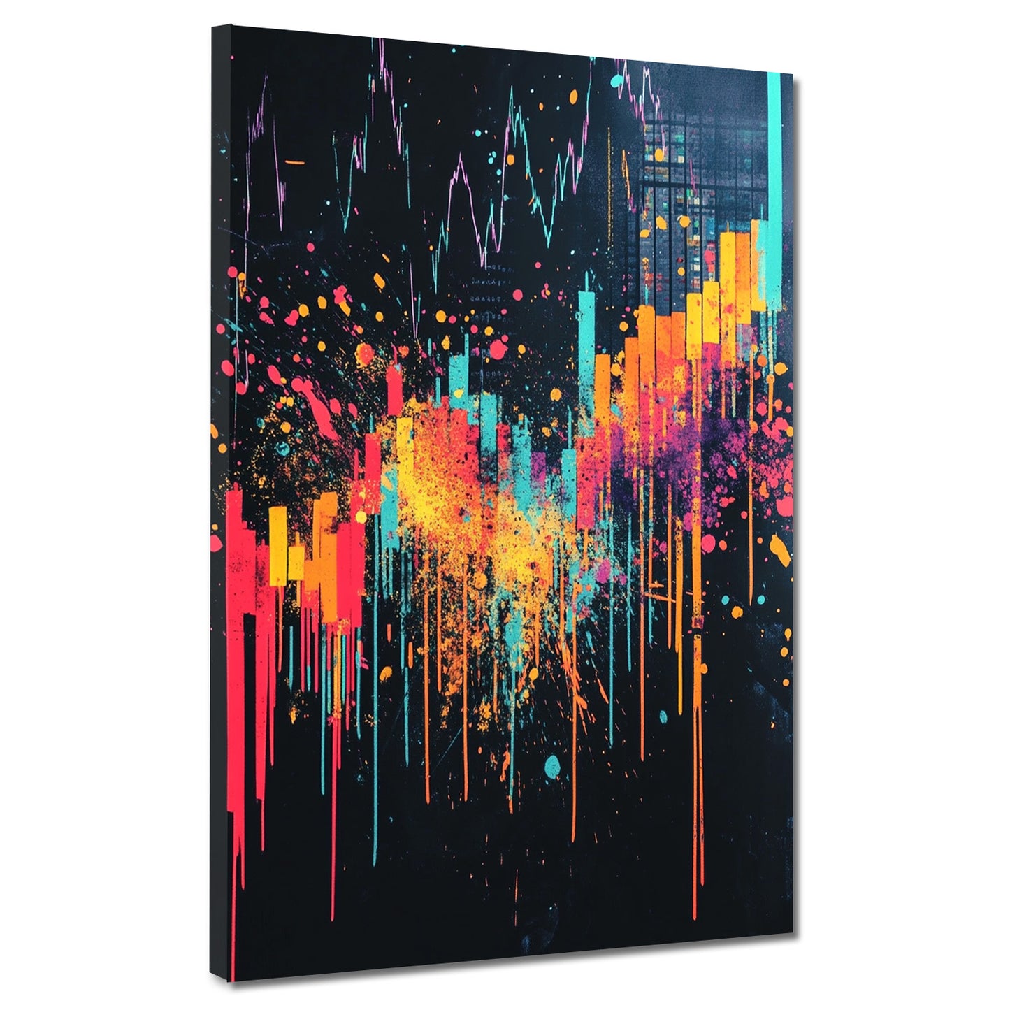 Wandbild Motivation Pop Art abstrakt Börse