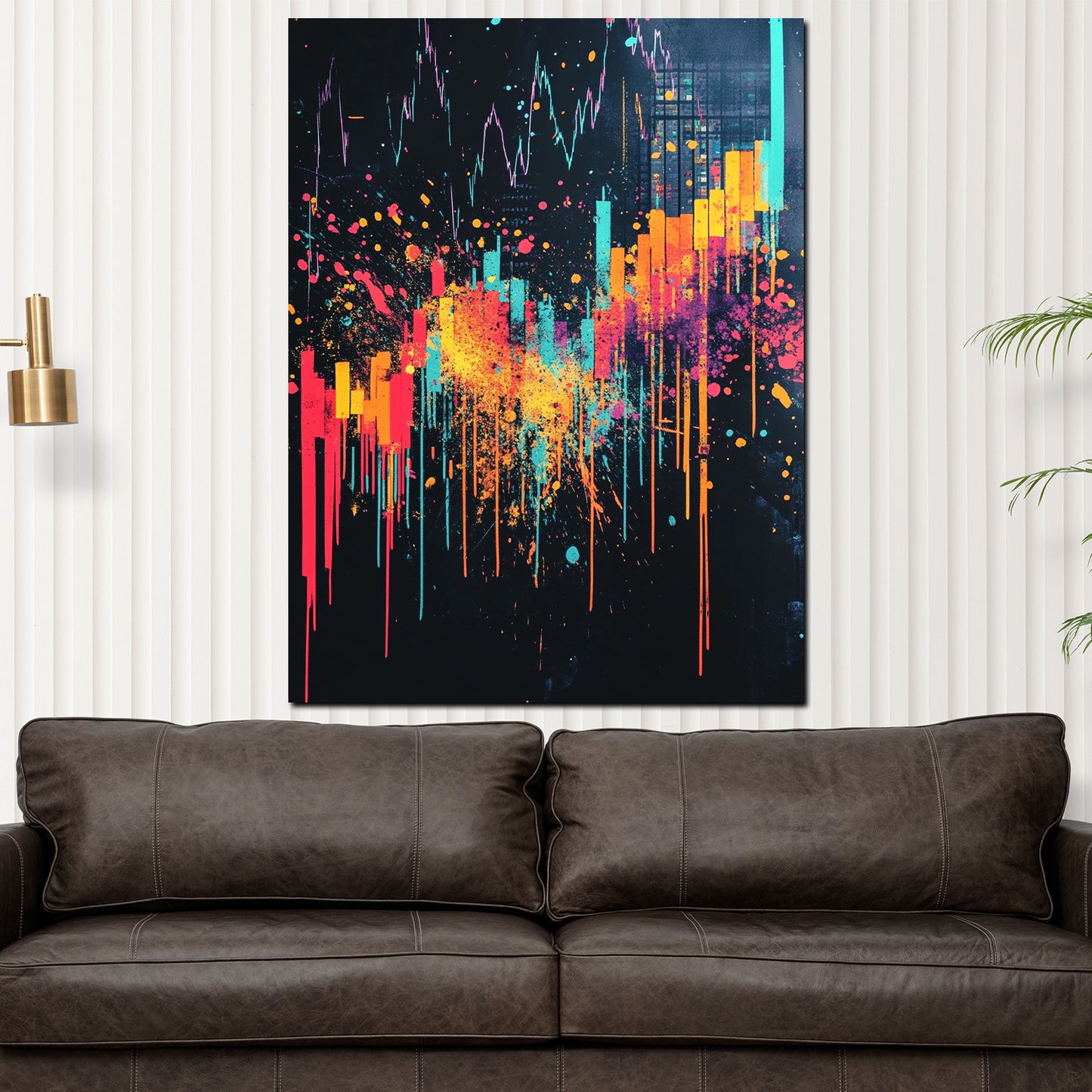 Wandbild Motivation Pop Art abstrakt Börse