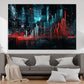 Wandbild Motivation digitale Börse modernes Finanzdesign City