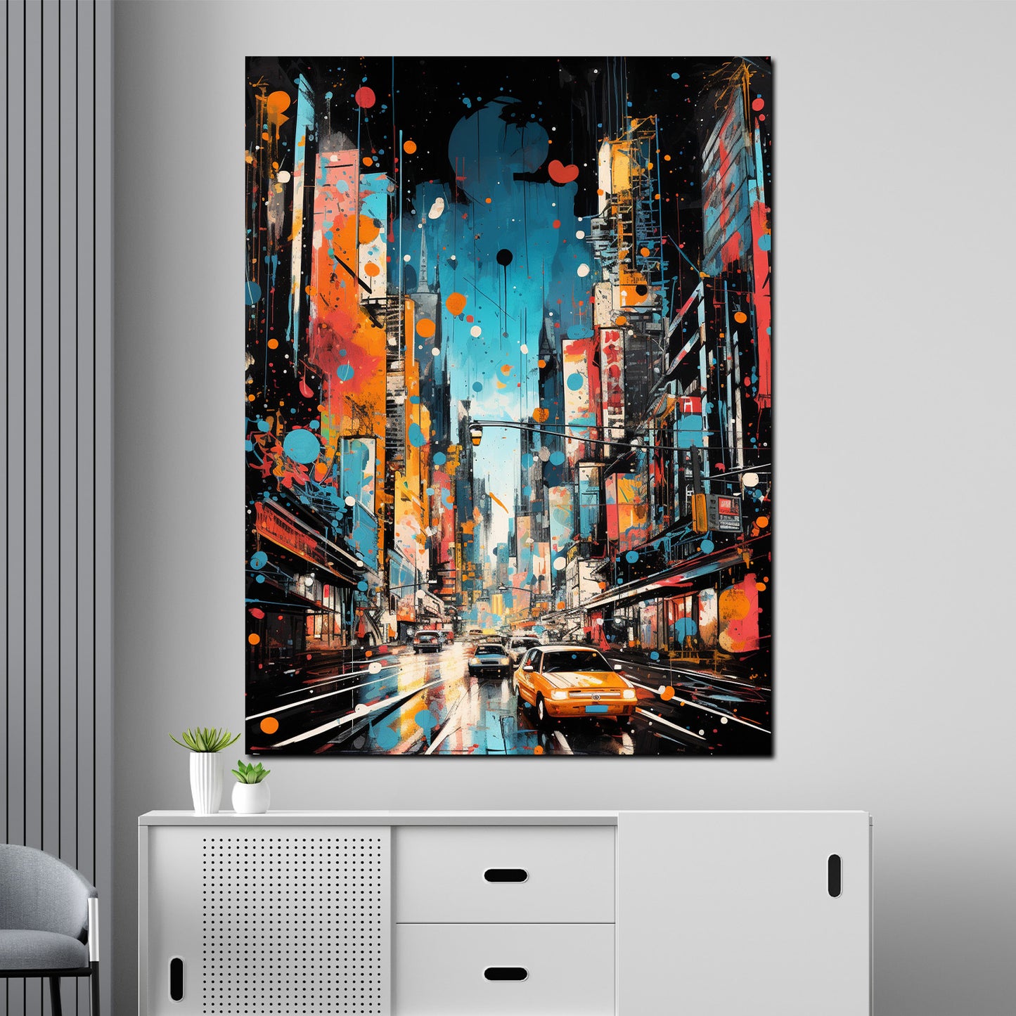 Wandbild New York City Painting Style