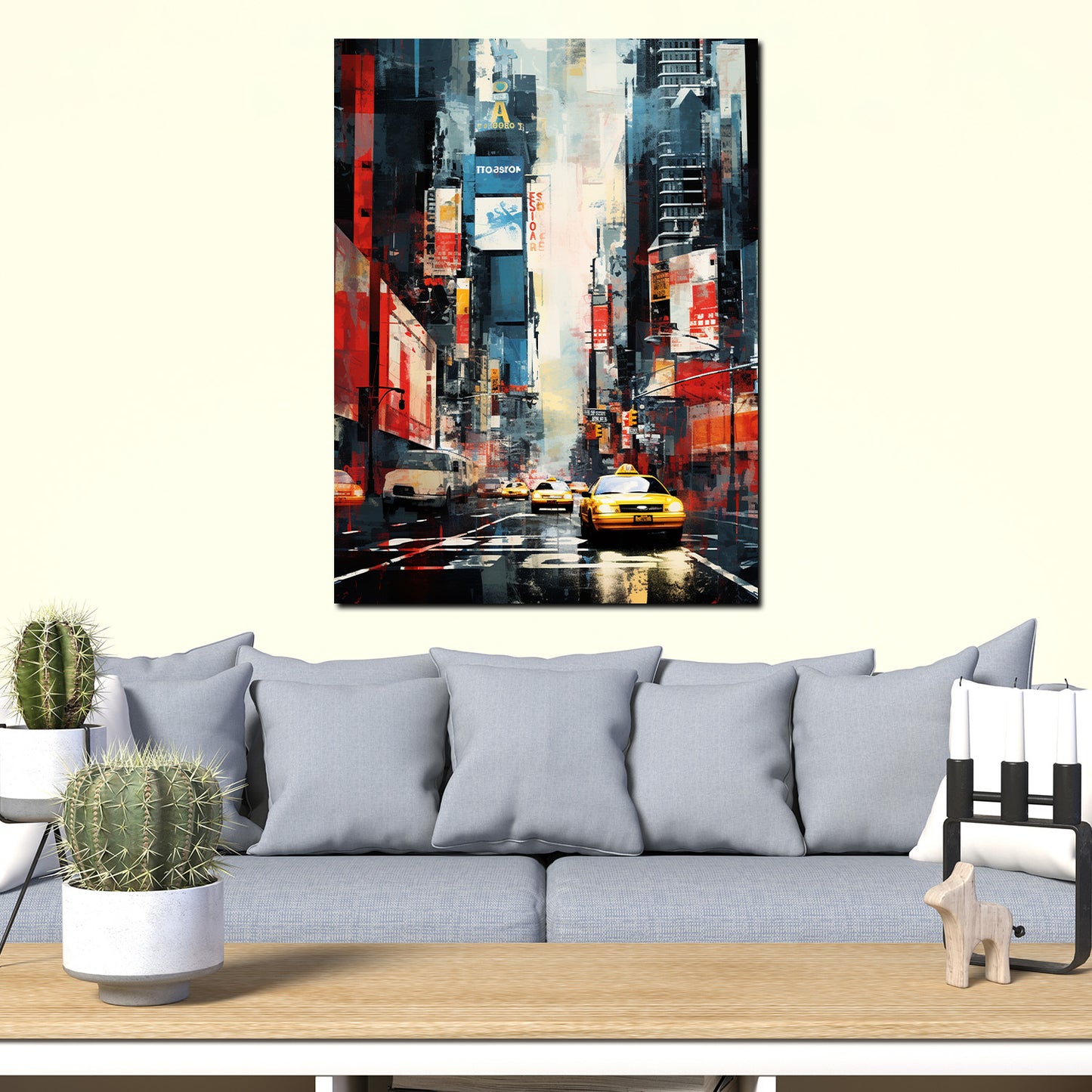 Wandbild New York City abstrakte Kunst USA