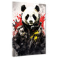 Wandbild Panda in Uniform Pop Art