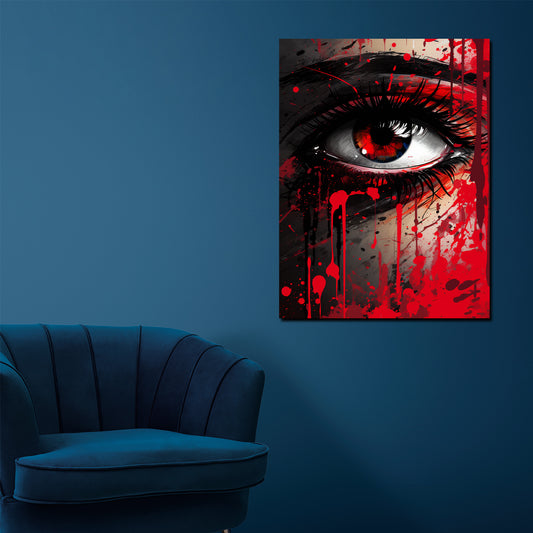 Wandbild Pop Art Auge Abstract Splash