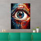 Wandbild Pop Art Auge Colour Style