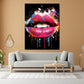 Wandbild Pop Art Colour Lippen