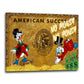 Wandbild Pop Art Comic Duck American Success und Reichtum