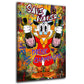 Wandbild Pop Art Duck Save Water Champagner Geld Erfolg