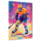 Wandbild Pop Art Eishockey farbenfroh modern