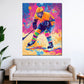 Wandbild Pop Art Eishockey farbenfroh modern