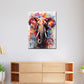 Wandbild Pop Art Elefant Abstract Colour