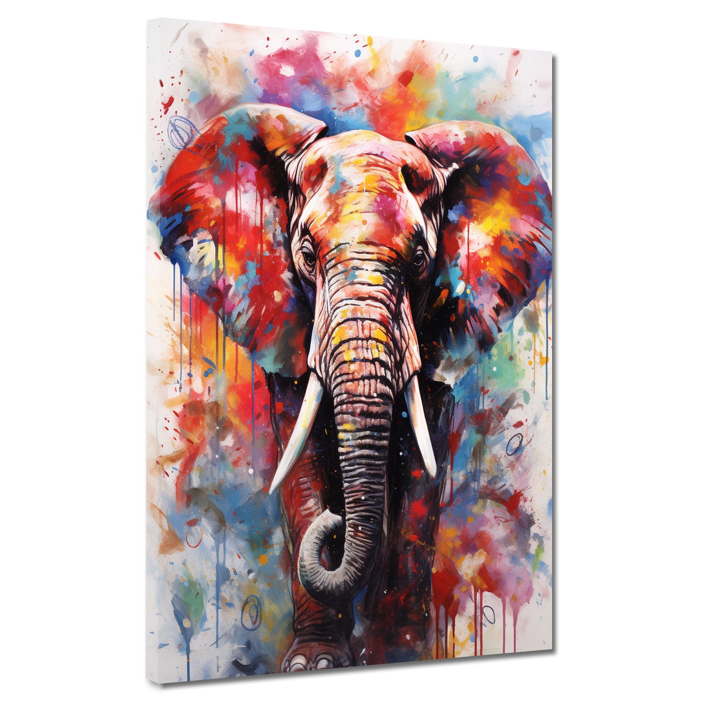 Wandbild Pop Art Elefant Abstract Colour