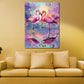 Wandbild Pop Art Flamingos Liebe Farben Wasser modern