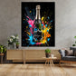 Wandbild Pop Art Flasche Champagner