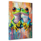 Wandbild Pop Art Frösche Liebe Spaß Tropenstil