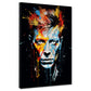 Wandbild Pop Art Gesicht Bowie Dark Style