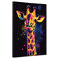 Wandbild Pop Art Giraffe bunt modern