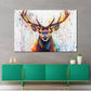 Wandbild Pop Art Hirsch farbenprächtig zeitgemäß