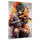 Wandbild Pop Art Junge mit Violine Musik Splash