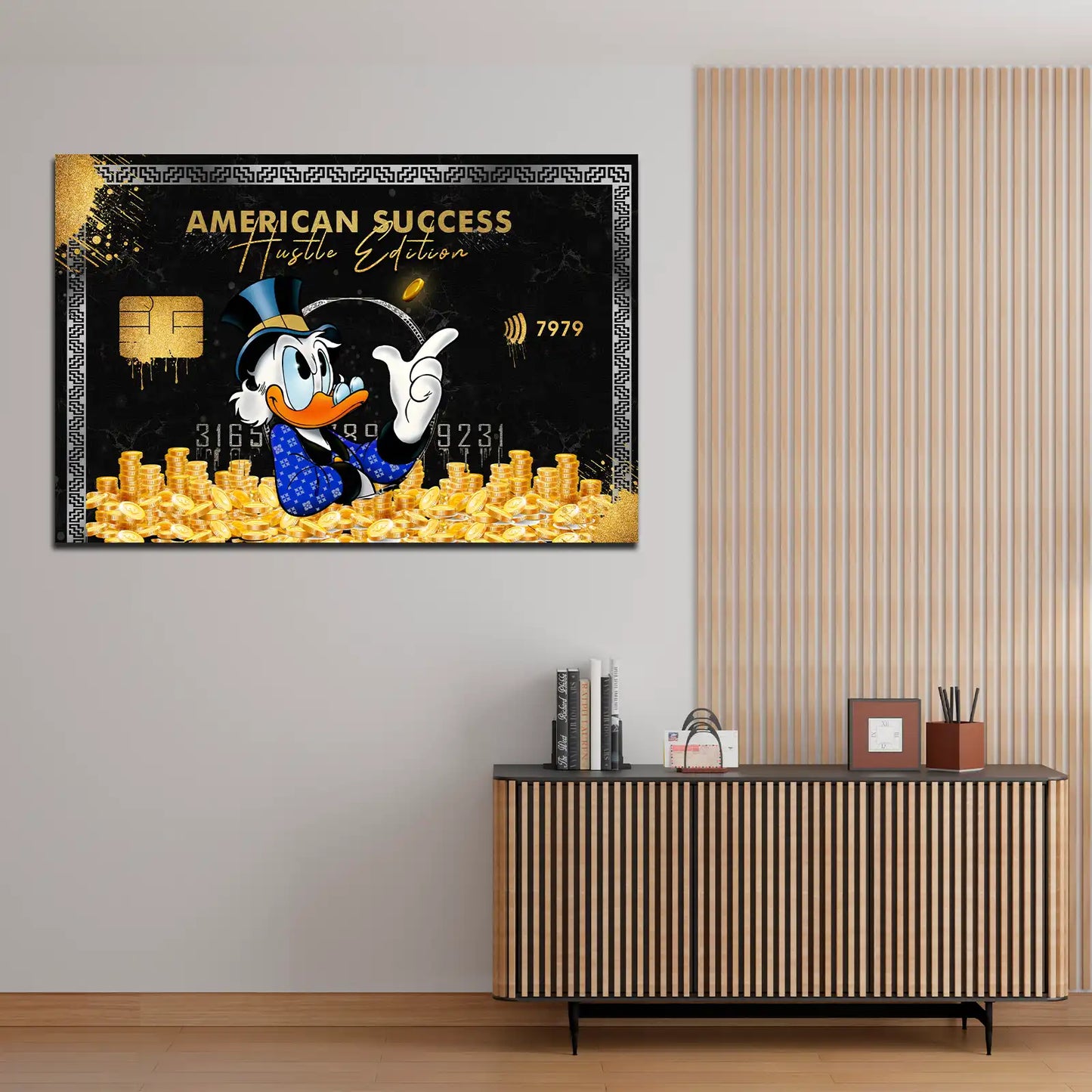 Wandbild Pop Art Kunst Duck Hustle Edition