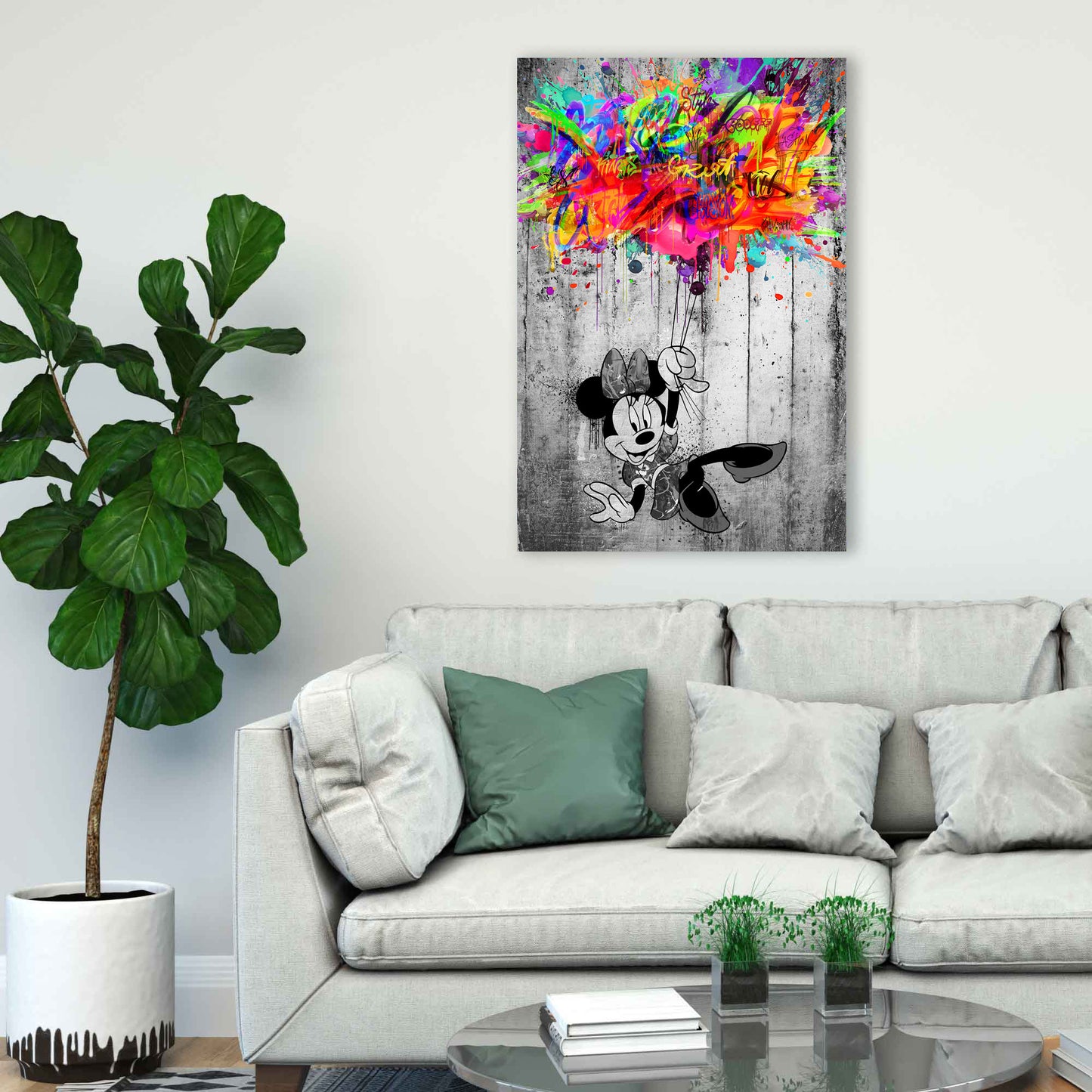 Wandbild Pop Art Luftballons Minnie Style