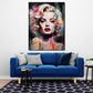 Wandbild Pop Art Marilyn Dark Style