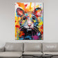 Wandbild Pop Art Maus Gesicht Colour Style