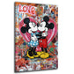 Wandbild Pop Art Maus Paar Liebe Street Art modern