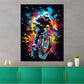 Wandbild Pop Art Mountainbike Crossbike Rennen