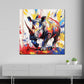 Wandbild Pop Art Nashorn bunt kraftvoll modern