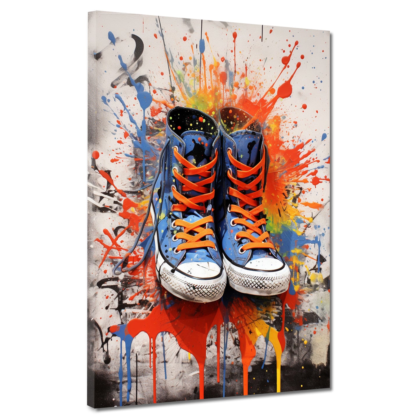 Wandbild Pop Art Schuhe Splash