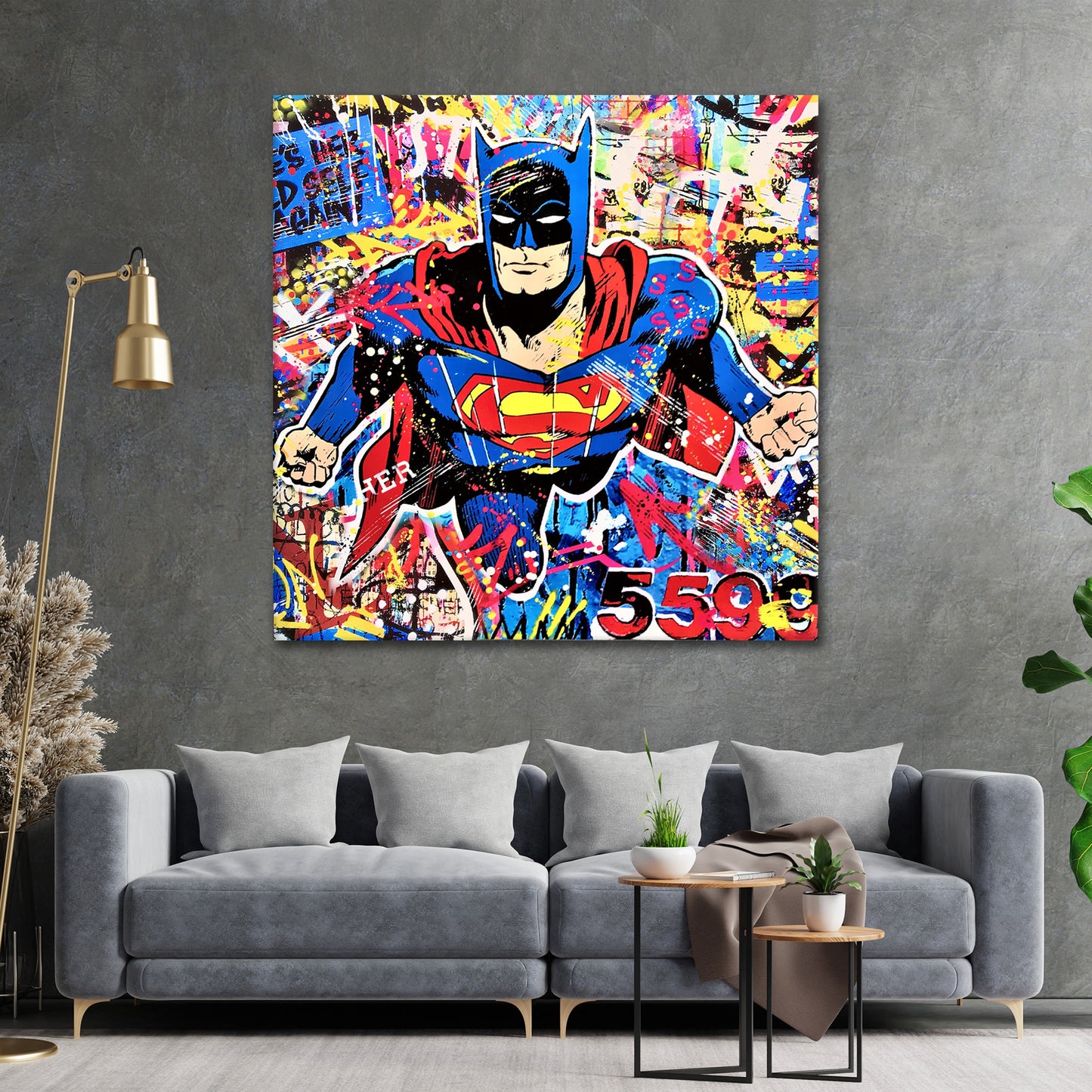 Wandbild Pop Art Super Hero