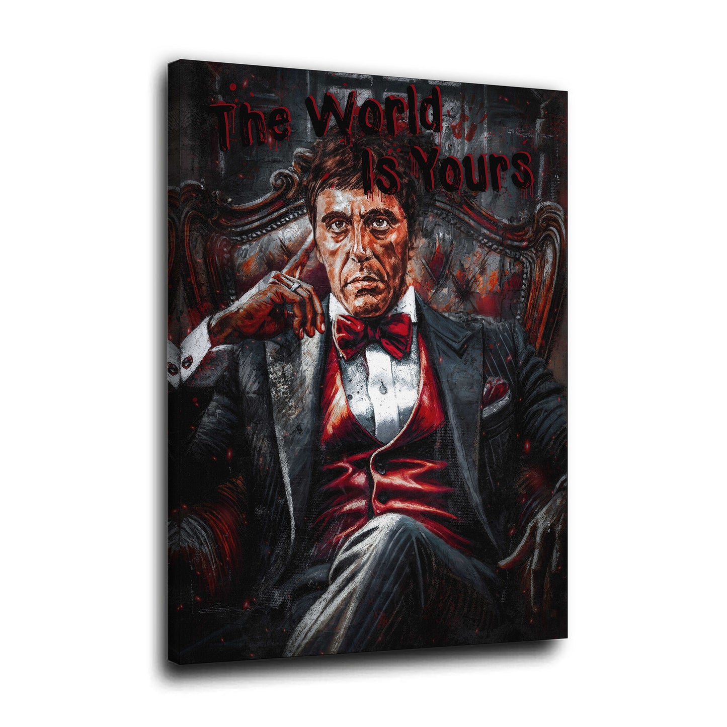 Wandbild Pop Art Tony Macht Reichtum Eleganz The World Is Yours