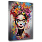 Frida mit Blumenkranz – Wandbild