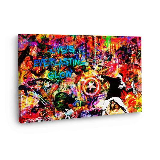 Wandbild Pop Art abstrakt Love Is Everlasting Glow