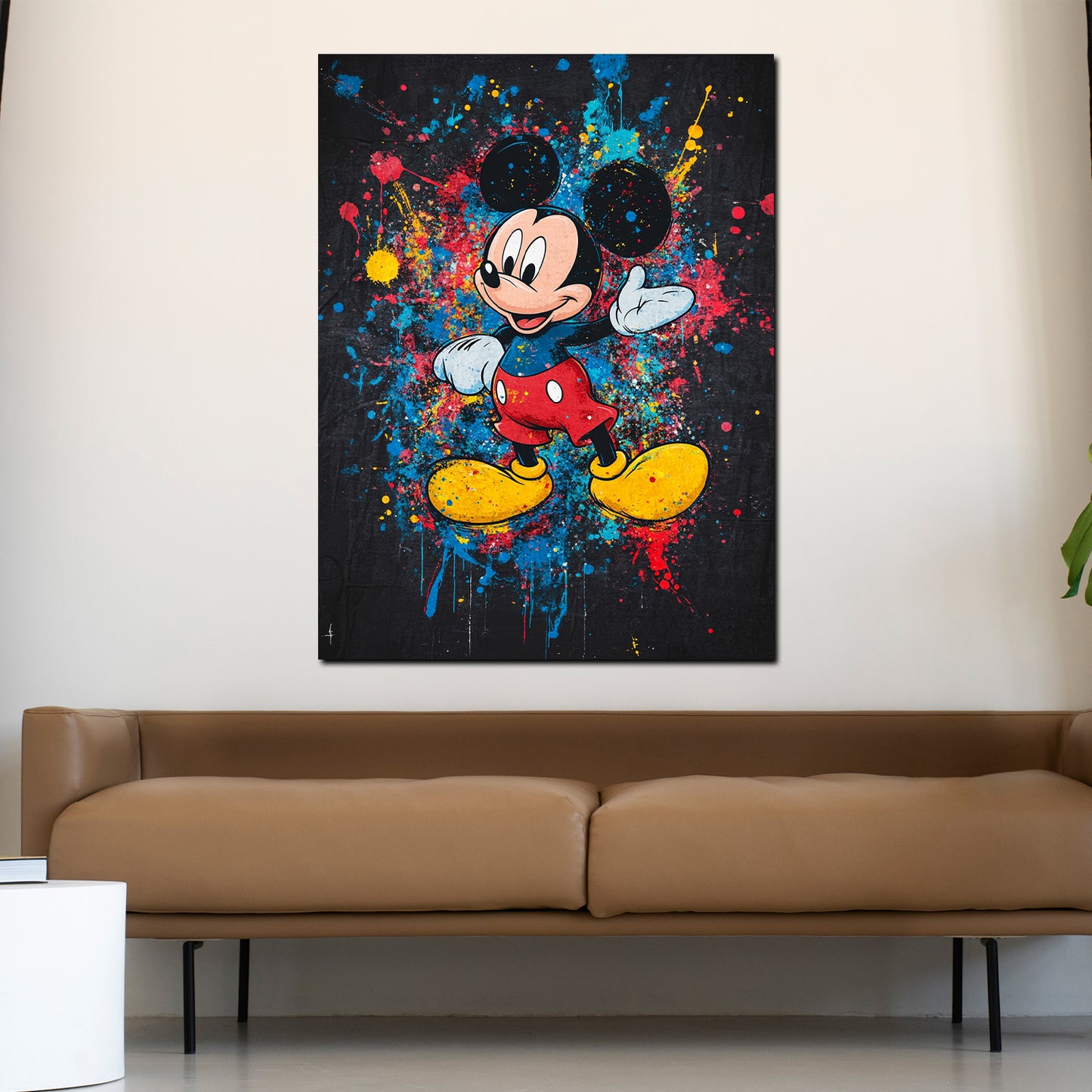 Wandbild Pop Art fröhliche Maus bunt verspielt