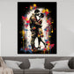 Wandbild Pop Art verliebtes Paar Kuss farbenfroh modern