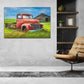 Wandbild Retro Pickup Truck