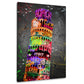 Wandbild schiefer Turm von Pisa Street Art Italien Städteflair