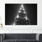 Wandbild Städte Dubai Burj Khalifa Architektur schwarz weiß Perspektive Nacht