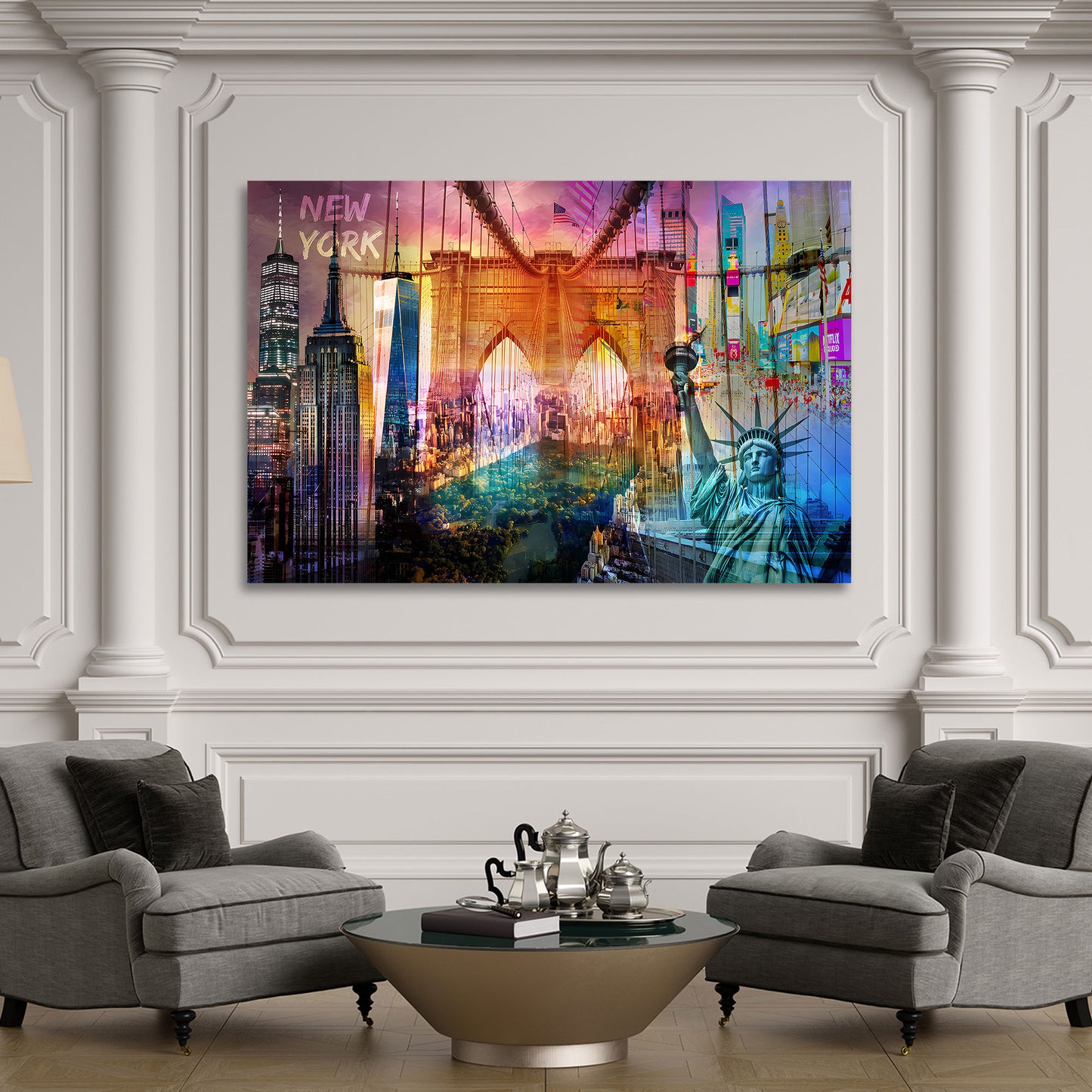 USA New York Skyline Central Park modern Wandbild