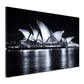 Wandbild Städte Sydney Opernhaus Nachtaufnahme Wasser Spiegelung