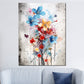 Wandbild abstrakt bunte Blumen Pop Art