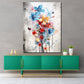 Wandbild abstrakt bunte Blumen Pop Art