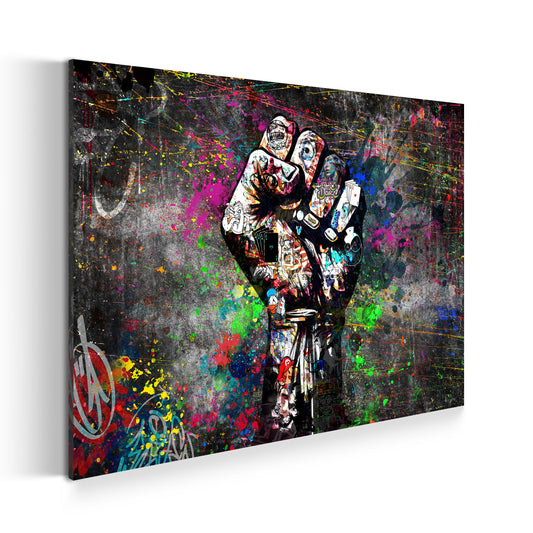 Wandbild The Fist Graffiti im Street Art Style