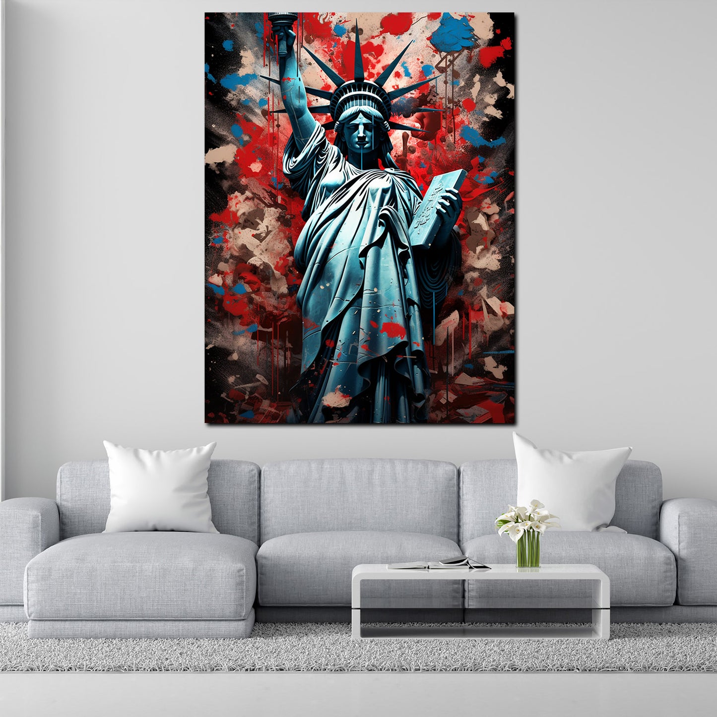 Wandbild USA New York Freiheitsstatue Pop Art