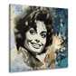 Wandbild Vintage Portrait Sophia abstrakt