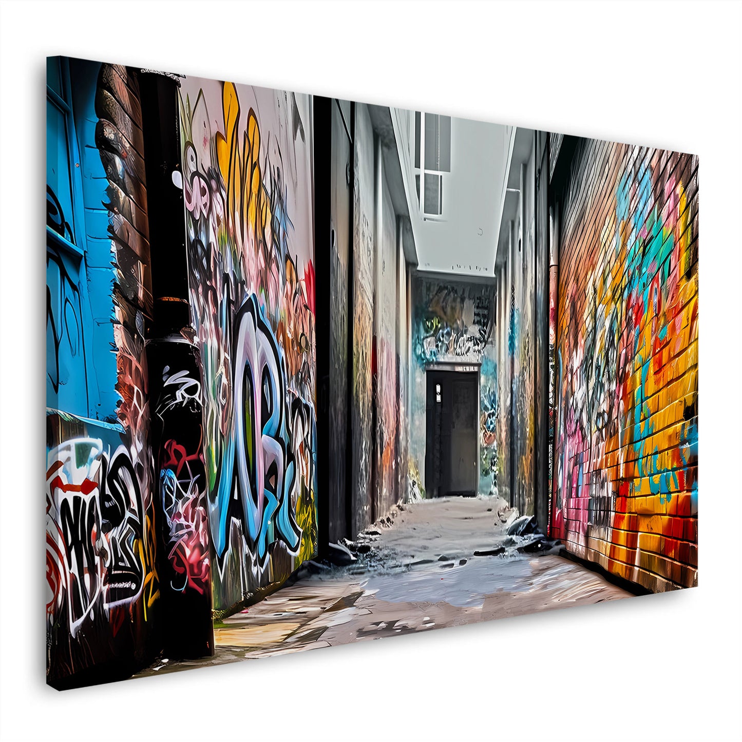 Wandbild Wall Graffiti Art Gasse Pop Art Straße